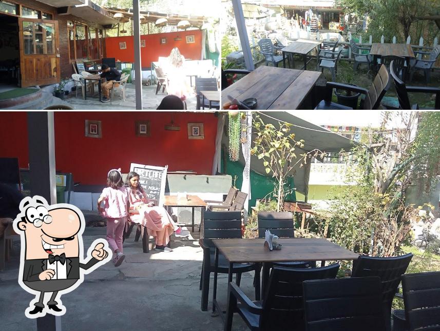 The interior of Art Café Manali