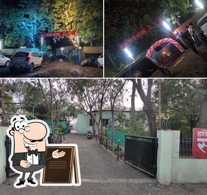 The exterior of Hotel Saishraddha