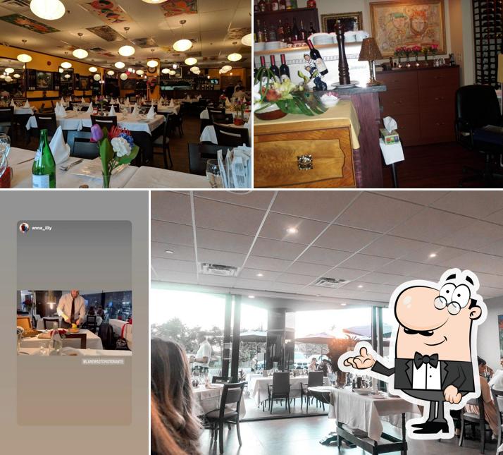 Installez-vous à l'une des tables de L'Antipasto Ristorante