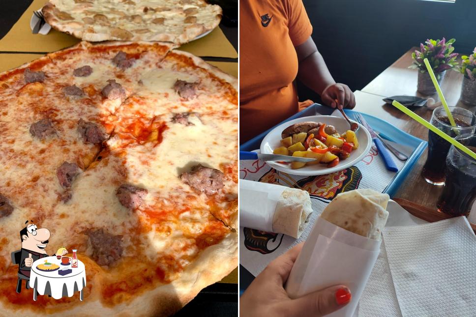 Piatto di formaggi al Tavola calda, pizzeria, kebab