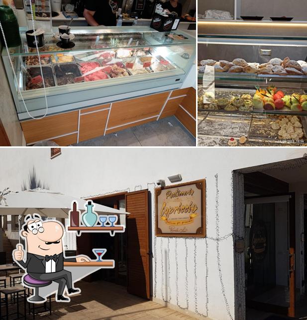 Gli interni di Pasticceria Capriccio