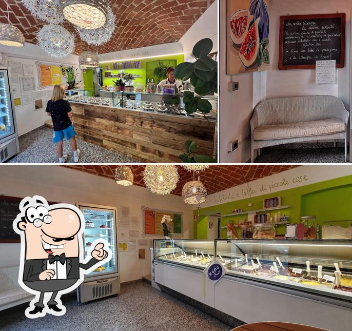 Gli interni di Kono Gelateria