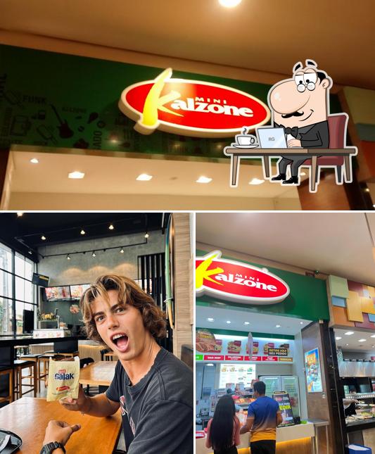 O interior do Mini Kalzone Shopping Mueller