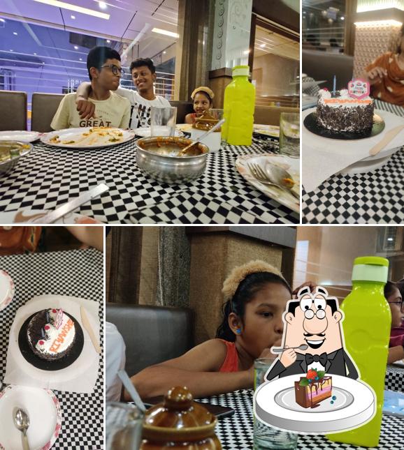 Chocolate cake at Silver Restaurant