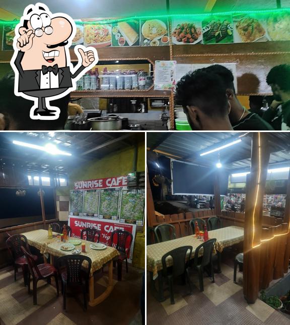 The interior of Sunrise cafe vattakanal