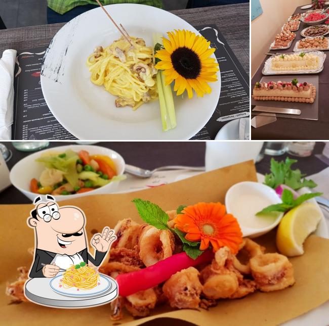 Spaghetti alla carbonara al Ristorante Il Posto del PepeRosso