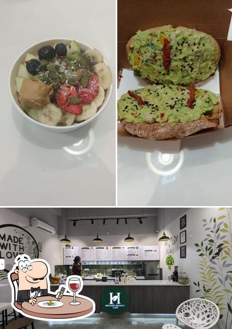 The restaurant's food and beverage