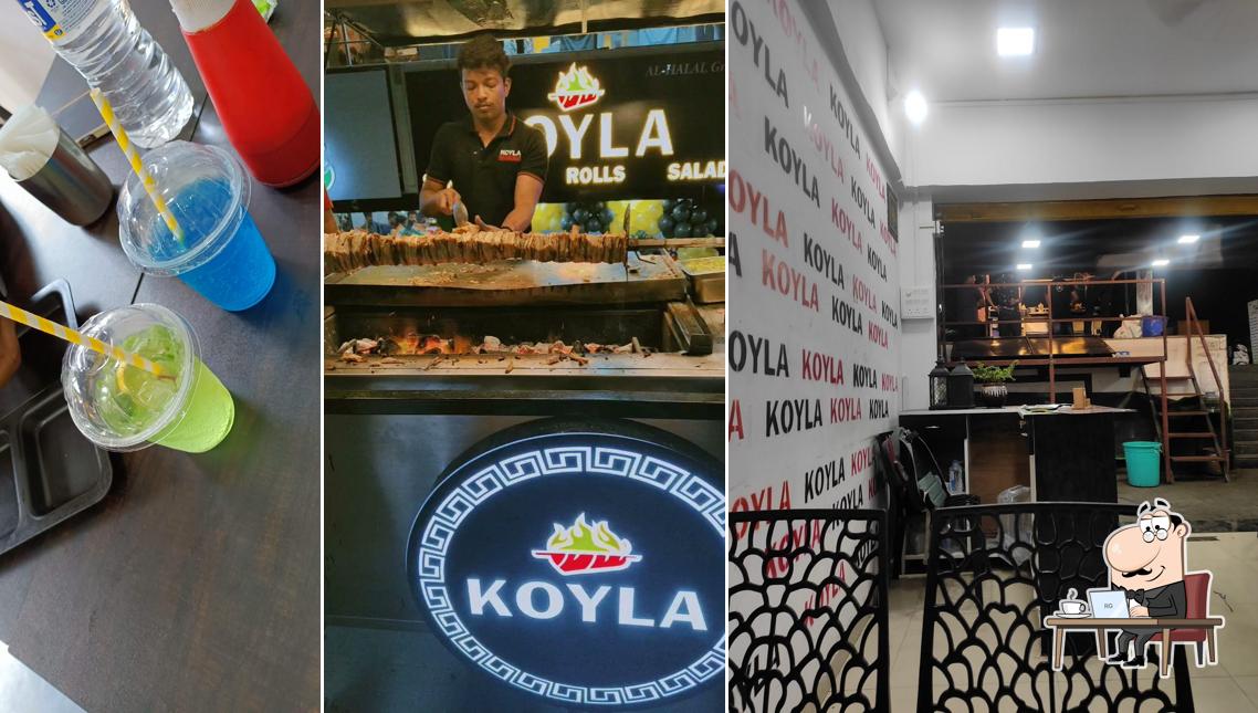 The interior of Koyla Shawarma