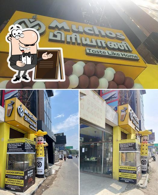 The image of exterior and food at MUCHOS BIRYANI