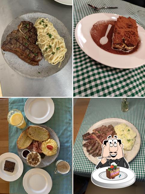 Bolo de chocolate em Manzo Trattoria & Steakhouse