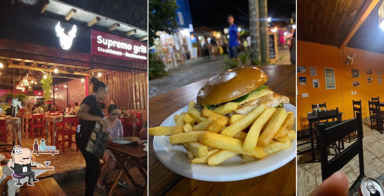 O interior do Supremo Grill Hamgurger