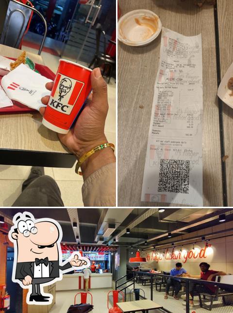 The interior of KFC