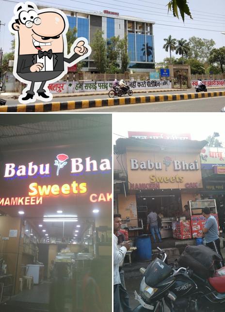 The exterior of Babu Bhai Sweets