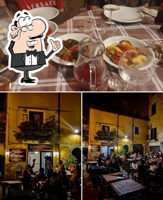 La immagine di interni e cibo da La Locanda di Porcopò