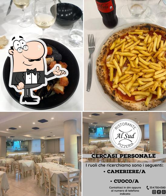 Al Sud Pizzeria si caratterizza per la interni e bevanda