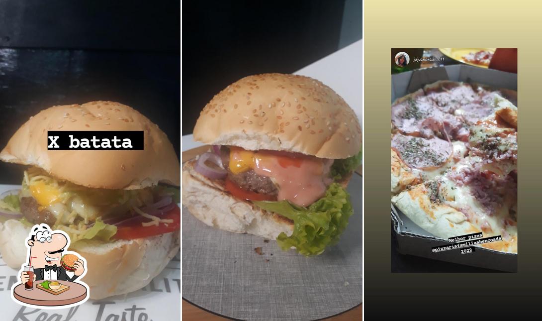 Deguste um dos hambúrgueres oferecidos no PIZZARIA do Itália