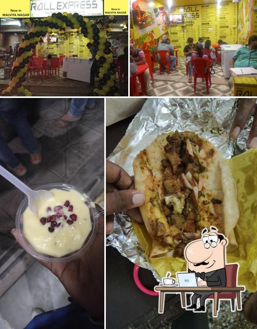 The image of interior and food at Roll Express