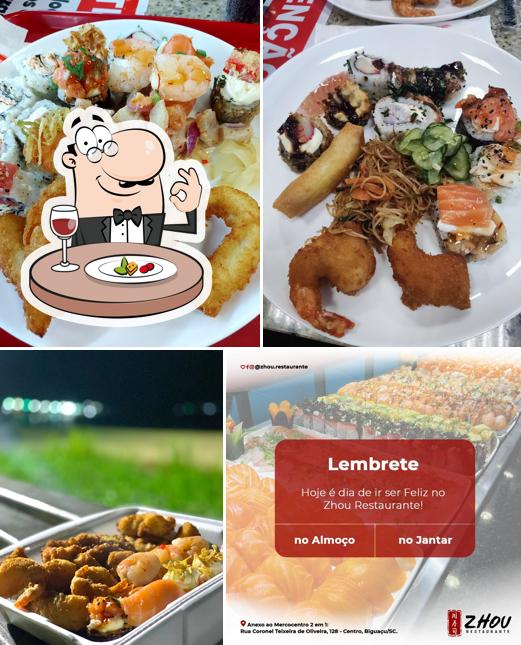 Comida em Zhou Restaurante Biguaçu