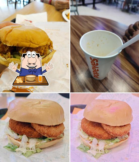 Pulled pork sandwich at Popeyes