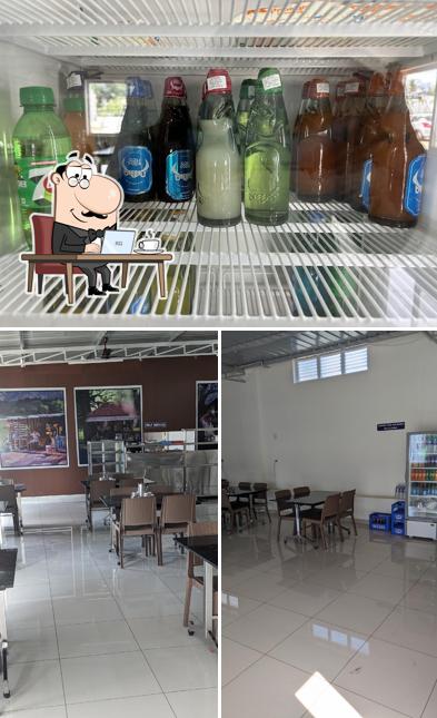 The picture of Brindavan Bhavan veg restaurant’s interior and beverage