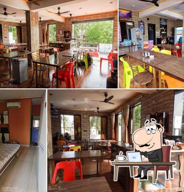 The interior of Pallav Deep Restaurant and Guest House