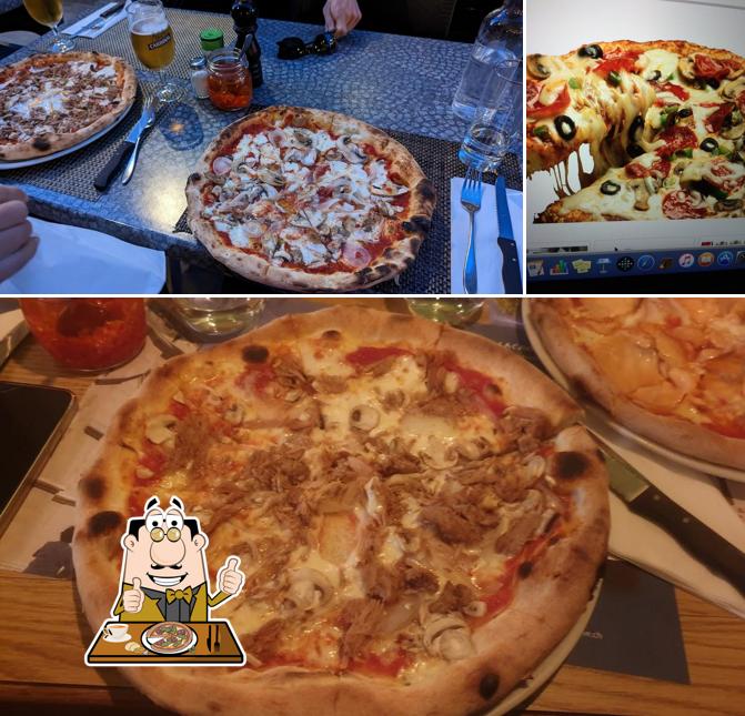 A Pizzeria Dagli Amici, puoi provare una bella pizza