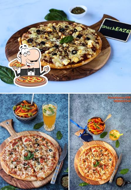 Try out different types of pizza
