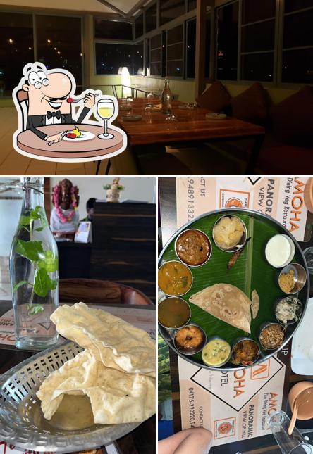 This is the photo depicting food and interior at Amoha Veg Restaurant