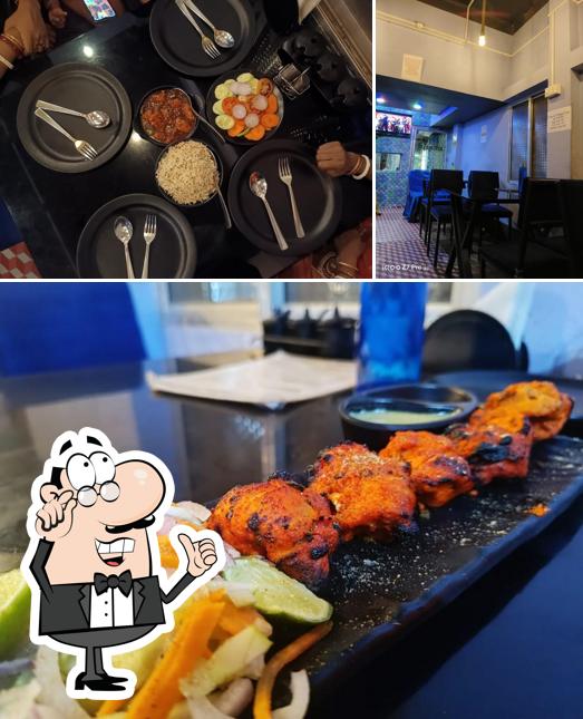 This is the image displaying interior and food at FOOD TOWN