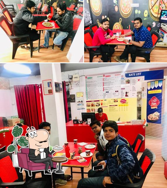 The interior of Go69 Pizza Gorakhpur