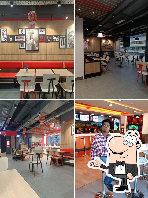 The interior of KFC