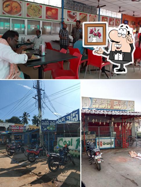 Take a seat at one of the tables at Pawan Mess