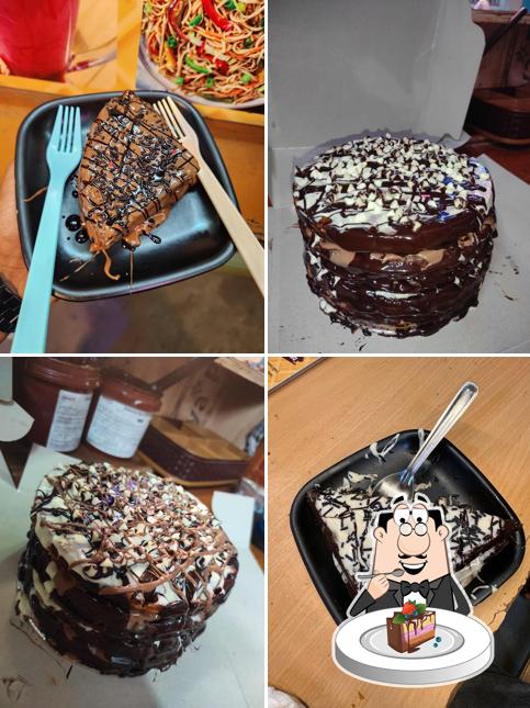 Chocolate cake at DR.Waffles