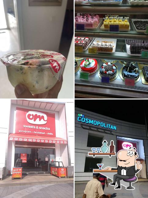 Take a seat at one of the tables at Om Sweets Take a seat at one of the tables at Om Sweets