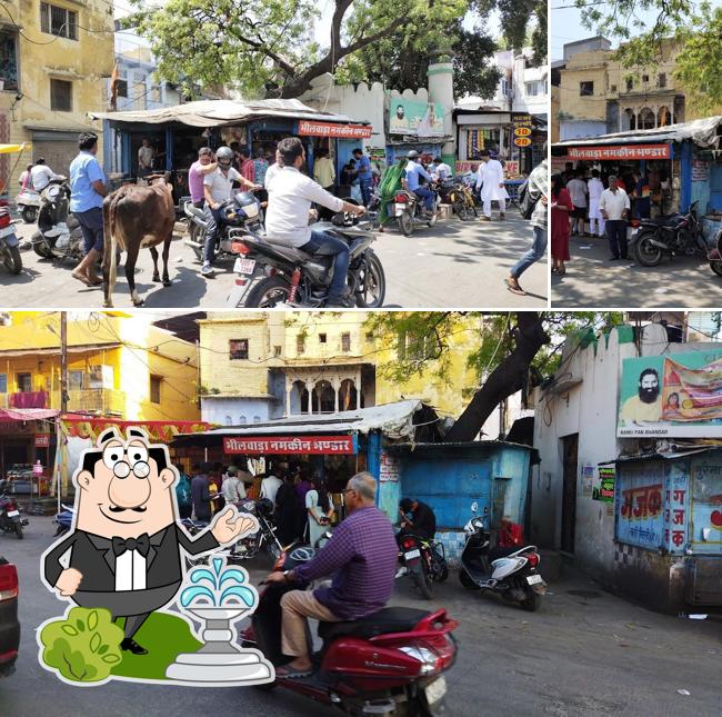 The exterior of Bhilwara kachori & Namkin Bhandar