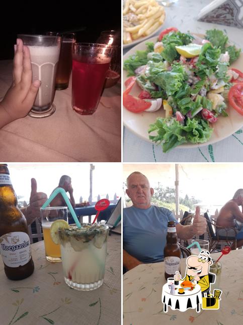 Meals at Silver sand beach shack