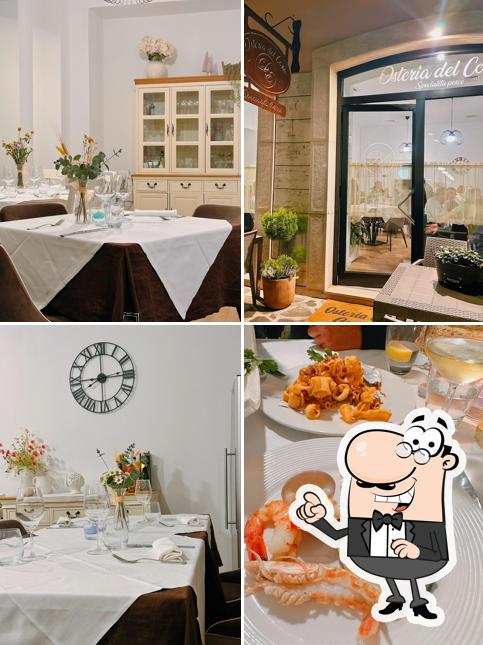 Gli interni di Osteria del corso