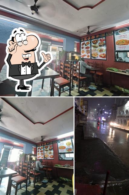 This is the picture displaying interior and exterior at Hotel Mayuri