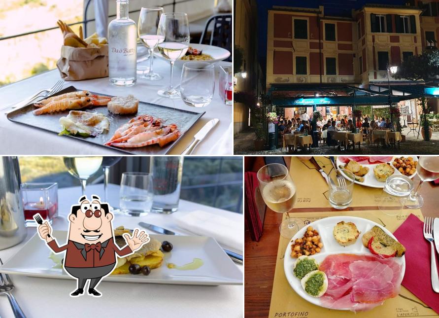 Cibo al Ristorante Da Ö Batti Portofino