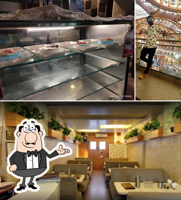 The interior of Swagat Cake's & restaurant