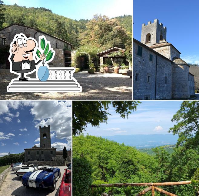 La parte esterna è una caratteristica importante di Badia a Coltibuono
