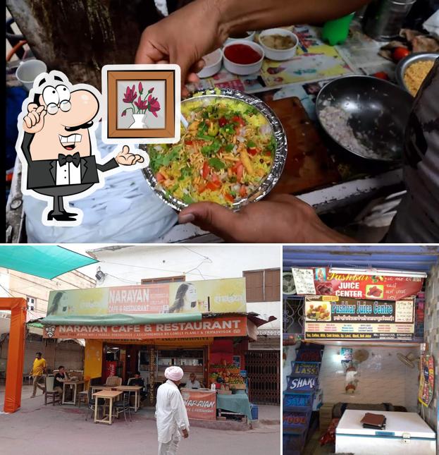 The interior of Pushkar breakfast corner