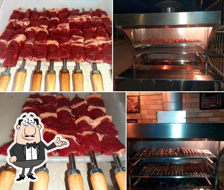 O interior do Espetinhos na Brasa