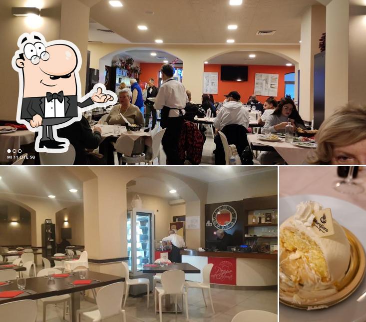 La interni e cibo del ristorante
