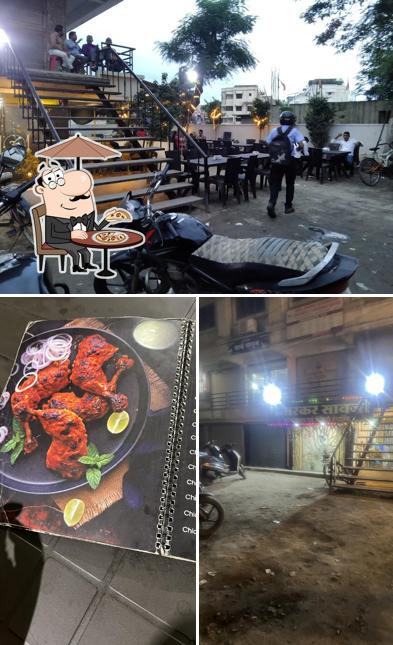 Take a look at the photo depicting exterior and food at Bhanarkar Saoji Bhojnalay