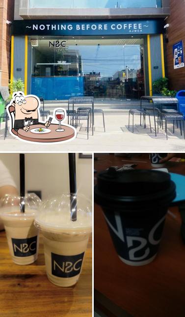 Among various things one can find food and interior at Nothing Before Coffee