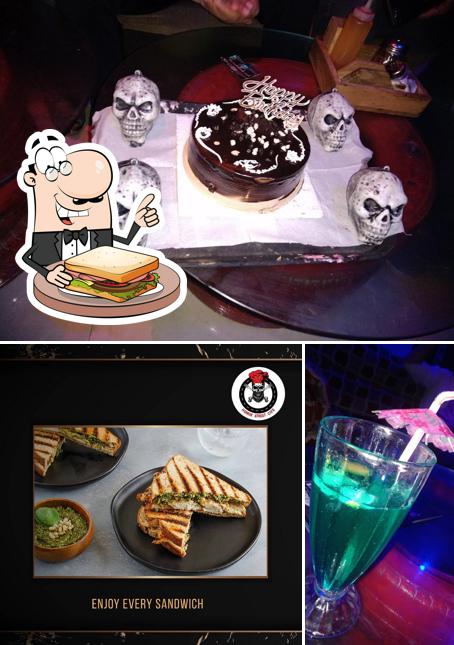 Grilled cheese sandwich at Horror Street
