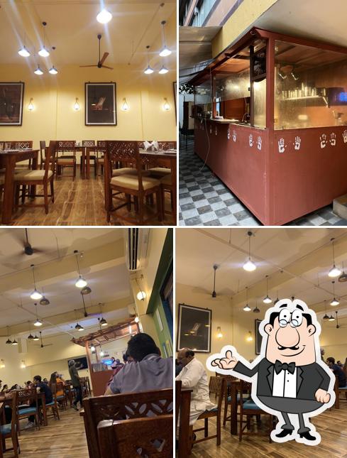 The interior of Malgudi Dakshin Tiffins