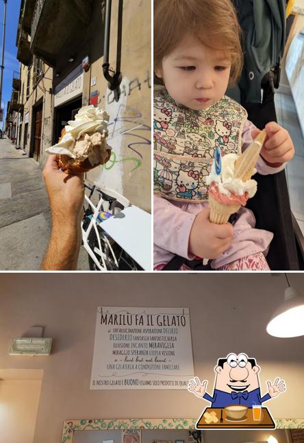 La foto di cibo e interni da Marilù fa il Gelato
