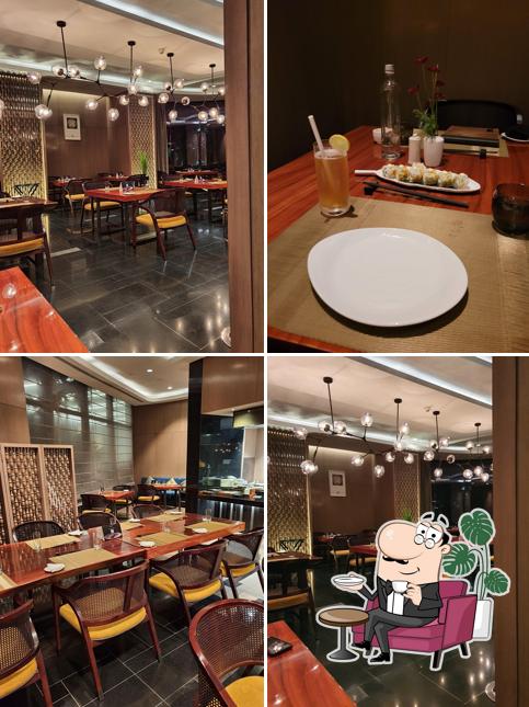 Take a seat at one of the tables at Mikusu